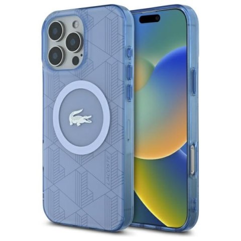Lacoste LCHMP16LUBSLB iPhone 16 Pro 6.3" jasno niebieski/ light blue hardcase IML Blend Monogram MagSafe