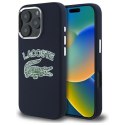 Lacoste LCHMP16LUCRV iPhone 16 Pro 6.3" granatowy/marine hardcase Silicone Cracked Logo MagSafe