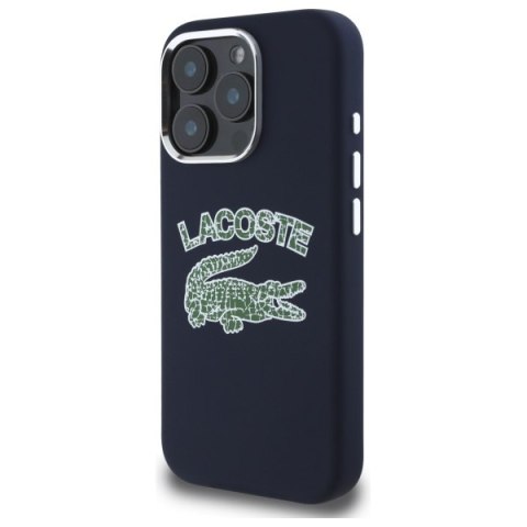 Lacoste LCHMP16LUCRV iPhone 16 Pro 6.3" granatowy/marine hardcase Silicone Cracked Logo MagSafe