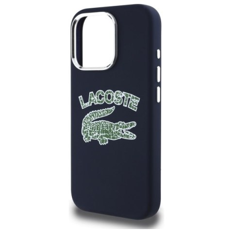 Lacoste LCHMP16LUCRV iPhone 16 Pro 6.3" granatowy/marine hardcase Silicone Cracked Logo MagSafe