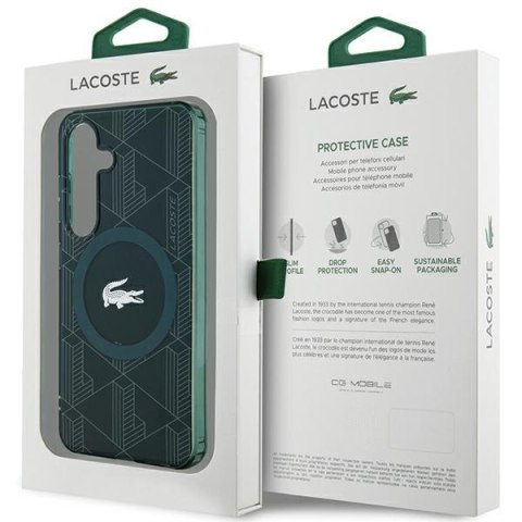 Lacoste LCHMS24SUBSE S24 S921 zielony/green hardcase IML Blend Monogram MagSafe