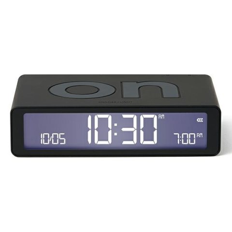 Lexon Flip Classic Budzik dwustronnyczarny/black LR157N0