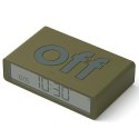 Lexon Flip Classic Budzik dwustronnykhaki LR157K9