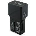 Ładowarka sieciowa TUMI Travel Adapter 25W USB-C / USB-A + Kabel USB-C/USB-C czarny