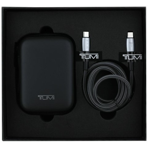 Ładowarka sieciowa TUMI Travel Adapter 25W USB-C / USB-A + Kabel USB-C/USB-C czarny