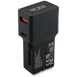 Ładowarka sieciowa TUMI Travel Adapter 25W USB-C / USB-A czarny