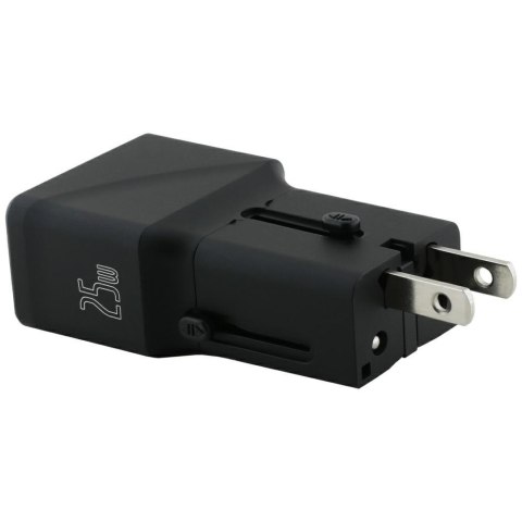 Ładowarka sieciowa TUMI Travel Adapter 25W USB-C / USB-A czarny