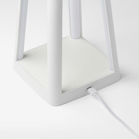 Lexon Lantern Lampa LED z ładowarkąindukcyjną biała/white LH94W