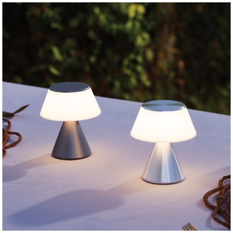 Lexon Luma M Lampa LED srebrny/silver LH87MAP