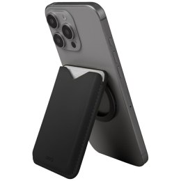 Magnetyczny portfel UNIQ Lyden Evo stojak na telefon czarny