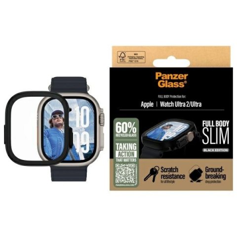 PanzerGlass Full Body Slim Apple Watch Ultra / Ultra 2 / Ultra 3 49mm czarny/black 3718