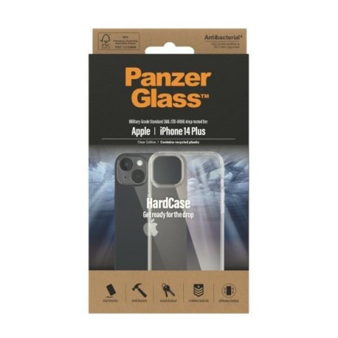 PanzerGlass HardCase iPhone 14 Plus / 15Plus 6.7" Antibacterial Military grade transparent 0403