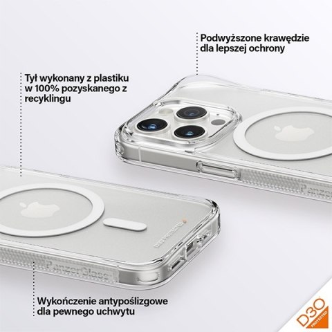 PanzerGlass HardCase iPhone 15 Pro 6.1"D3O MagSafe 3xMilitary grade transparent 1181