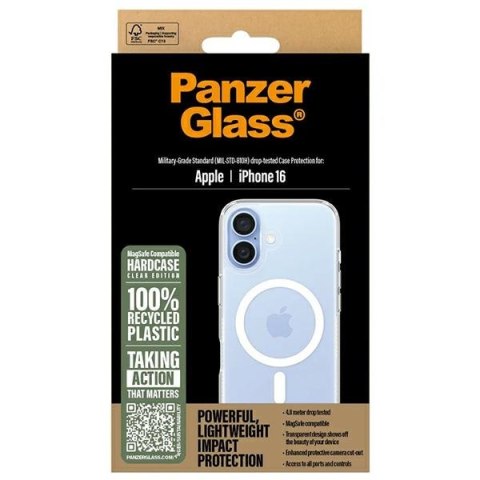 PanzerGlass HardCase iPhone 16 6.1"biały/white MagSafe 1291