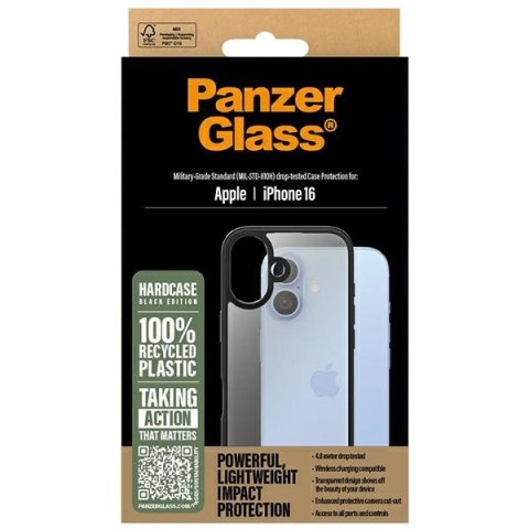 PanzerGlass HardCase iPhone 16 6.1"czarny/black 1295