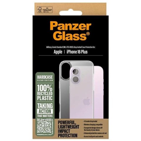 PanzerGlass HardCase iPhone 16 Plus 6.7"przezroczysty/transparent 1289