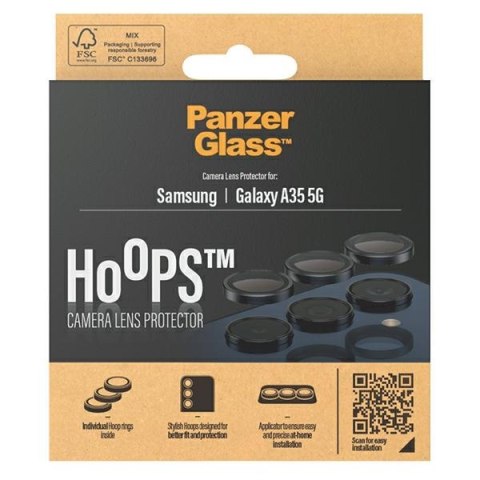 PanzerGlass Hoops Camera Sam A35 5GA356 czarny/black 1226 camera lens protector hoop optic rings
