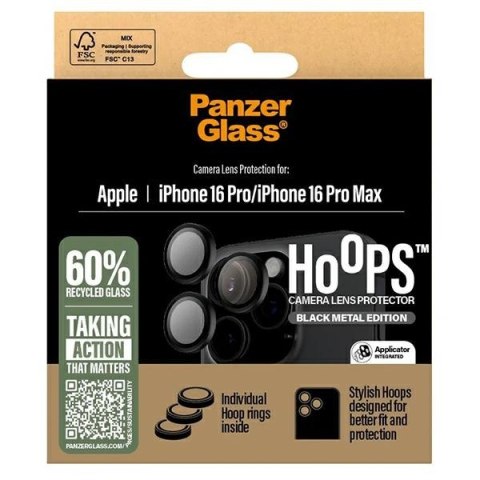 PanzerGlass Hoops Lens Protector iPhone 16 Pro 6.3" / 16 Pro Max 6.9" Black 1284