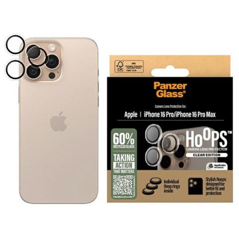 PanzerGlass Hoops Lens Protector iPhone 16 Pro 6.3" / 16 Pro Max 6.9" Transparent 1286