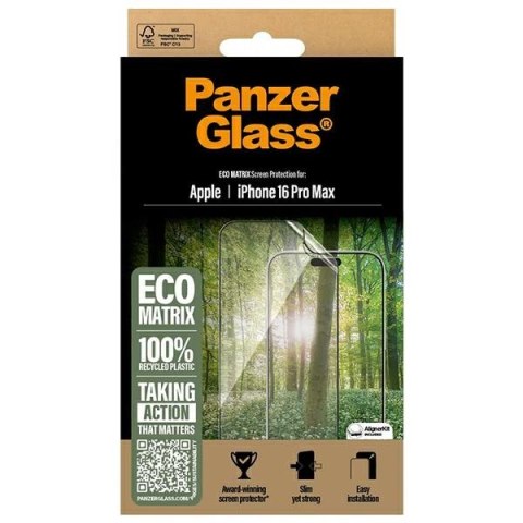 PanzerGlass MATRIX Screen ProtectoriPhone 16 Pro Max 6.9" Ultra-Wide Fit 2872