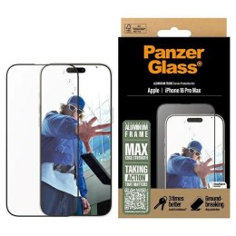 PanzerGlass Screen Protector AluminumFrame iPhone 16 Pro Max 6.9