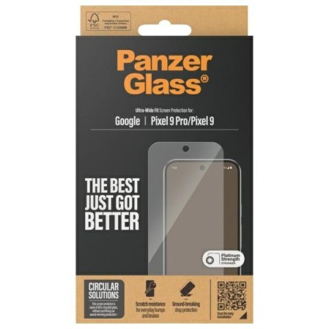 PanzerGlass Ultra-Wide Fit Google Pixel 9 / 9 Pro Screen Protection 4787