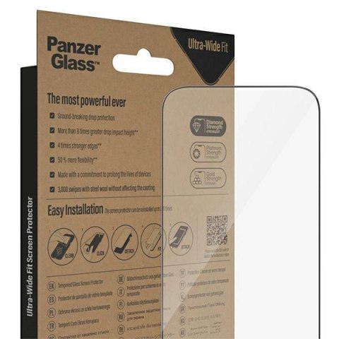 PanzerGlass Ultra-Wide Fit iPhone 14 Pro6,1" Screen Protection Antibacterial Easy Aligner Included 2784