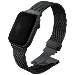 Pasek UNIQ Dante Pro do Apple Watch 42/41/40mm Stainless Steel grafitowy czarny