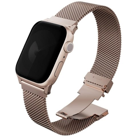 Pasek UNIQ Dante Pro do Apple Watch 49/46/45/44mm Stainless Steel metaliczny różowy