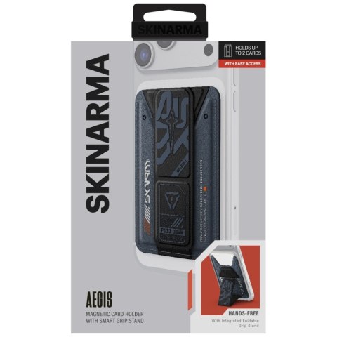 Portfel Skinarma Kado Aegis Magnetic Cardholder Grip Stand granatowy