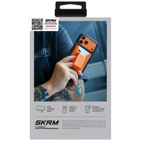 Portfel Skinarma Kado Haxa Magnetic Cardholder Grip Stand niebieski