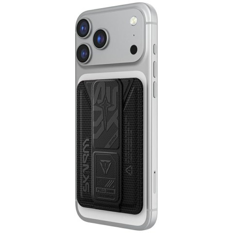 Portfel Skinarma Kado Phantom Magnetic Cardholder Grip Stand czarny