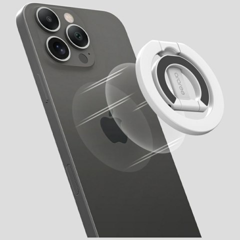 Ring stand Araree A-Ring MagSafe GripTok biały