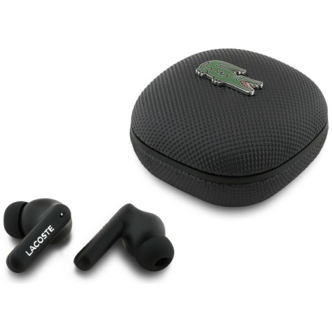 Słuchawki TWS Lacoste Iconic Petit Pique Bluetooth czarny
