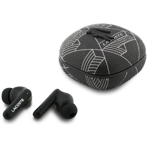 Słuchawki TWS Lacoste Monogram The Blend Bluetooth ENC ANC czarny