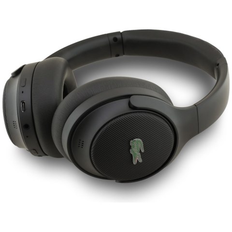 Słuchawki nauszne Lacoste Petit Pique ANC Bluetooth czarny