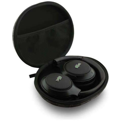 Słuchawki nauszne Lacoste Petit Pique ANC Bluetooth czarny