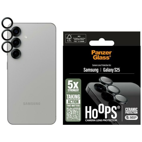 Szkło ceramiczne na obiektyw PanzerGlass Hoops Lens Protector do Samsung Galaxy S25 ceramic