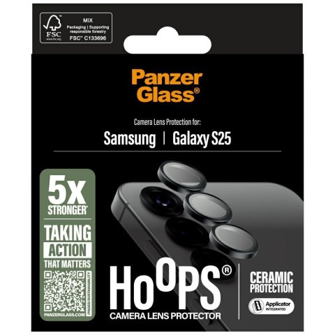 Szkło ceramiczne na obiektyw PanzerGlass Hoops Lens Protector do Samsung Galaxy S25 ceramic
