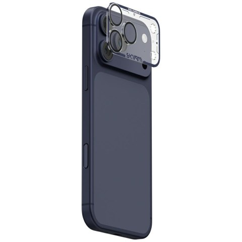 Szkło na obiektyw aparatu Skinarma Magma Full Matte do iPhone 17 Pro niebieski
