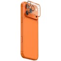 Szkło na obiektyw aparatu Skinarma Magma Full Matte do iPhone 17 Pro pomarańczowy