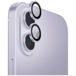 Szkło na obiektyw aparatu UNIQ Optix Aluminium Camera Lens Protector do iPhone 17 z aplikatorem lawendowy