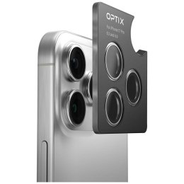 Szkło na obiektyw aparatu UNIQ Optix Aluminium Camera Lens Protector do iPhone 17 z aplikatorem niebieski