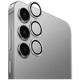 Szkło na obiektyw aparatu UNIQ Optix Aluminium Camera Lens do Samsung Galaxy S25 srebrny