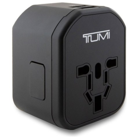 TUMI TUTA20WMSLK Travel Adapter 20W USB-C / 2xUSB-A czarny/black