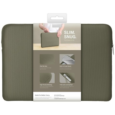 Torba na laptopa UNIQ Cyprus Ridge Edition Laptop Sleeve 14" water-resistant neoprene zielony