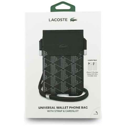 Torebka Lacoste Universal Sleeve Crossbody The Blend XL czarny