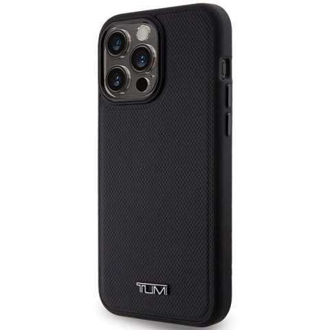Tumi TUHMP15XRBAK iPhone 15 Pro Max 6.7"czarny/black hardcase Leather Balistic Pattern MagSafe