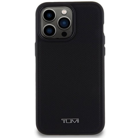 Tumi TUHMP15XRBAK iPhone 15 Pro Max 6.7"czarny/black hardcase Leather Balistic Pattern MagSafe