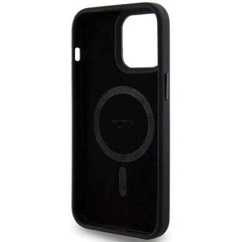 Tumi TUHMP15XRBAK iPhone 15 Pro Max 6.7"czarny/black hardcase Leather Balistic Pattern MagSafe